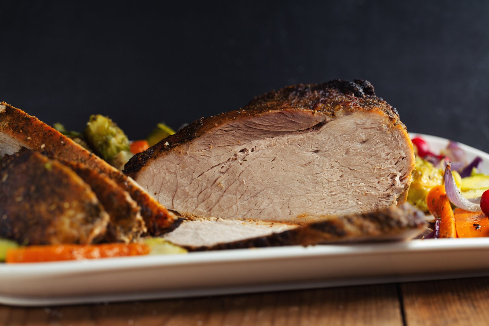 Pork meat and vegetables